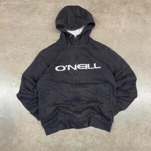 O'Neill zip-up hoodie faux lined Y2K Mens‎ Size M